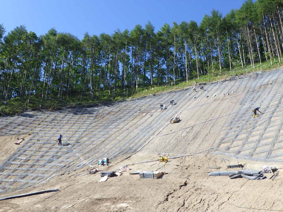 施工中①型枠設置