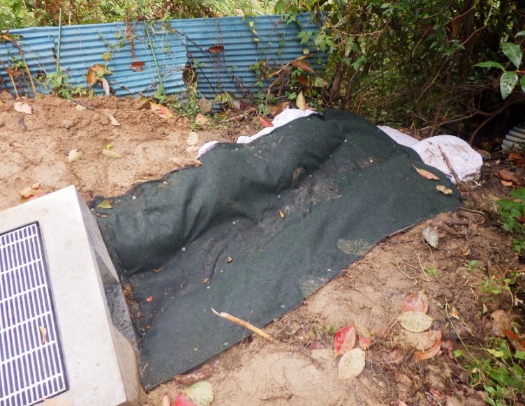 施工完了③仮排水にて応用