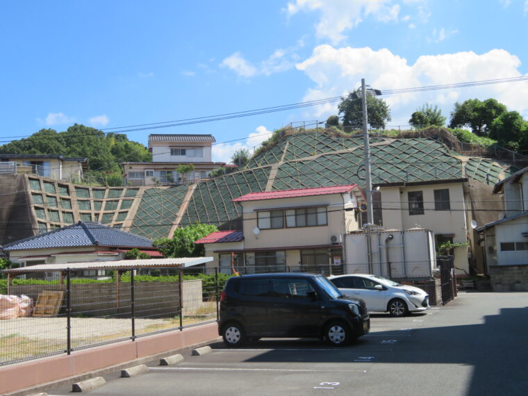 白峰寺 のり面工事