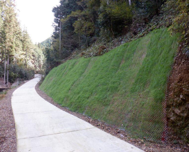 寺家急傾斜地崩壊対策工事（法面工）