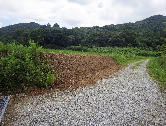 施工前(除草・鋤取り取り完了)