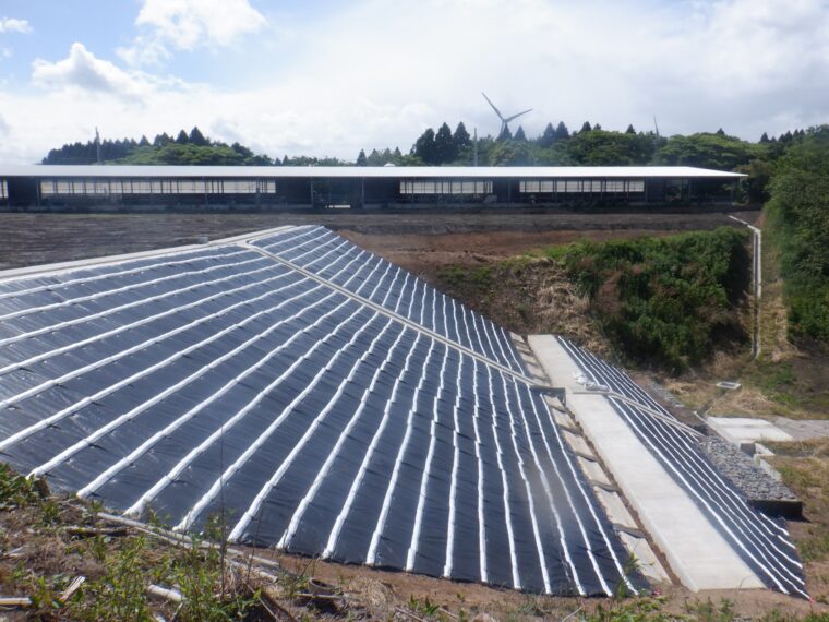 墓地脇法面補修工事