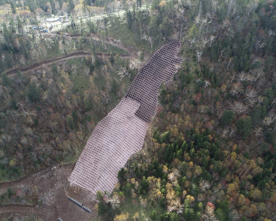 施工完了(枠内マザーソイル工)