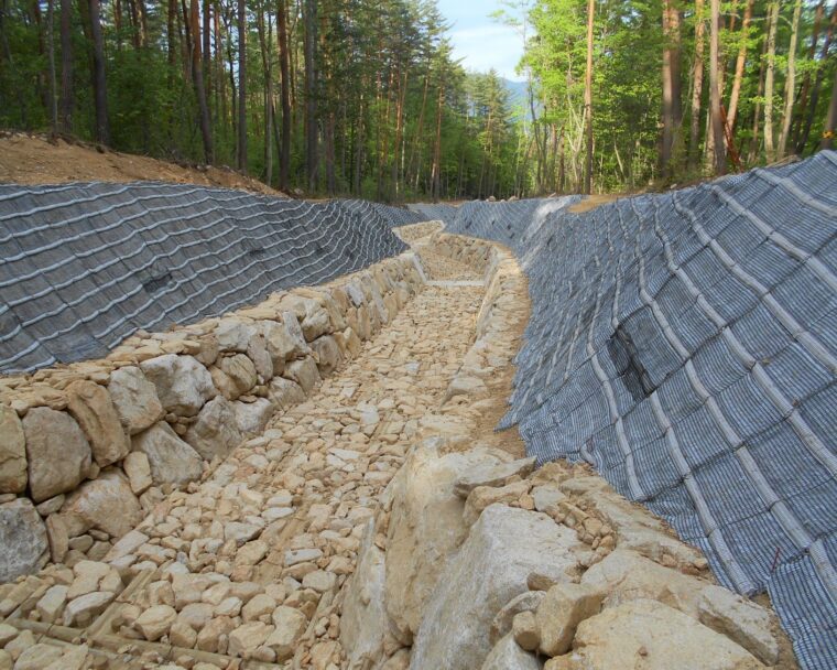 市道南北線道路改良工事