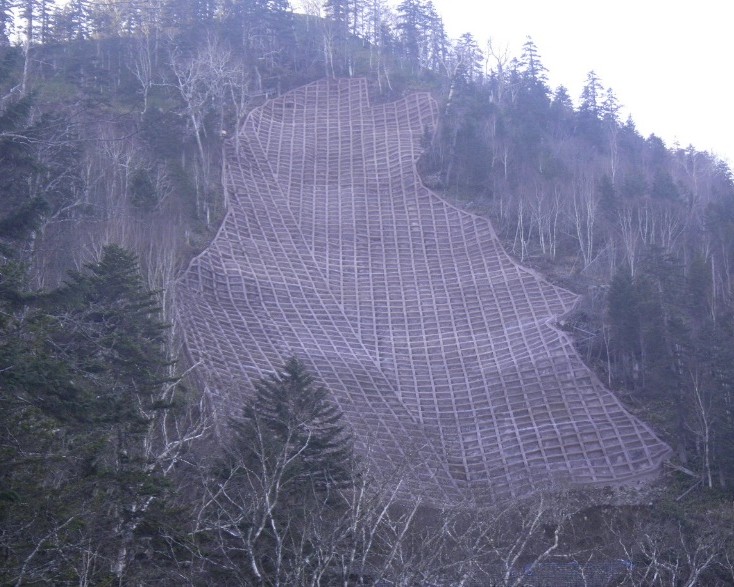 施工完了(枠内ドレーンシートR)