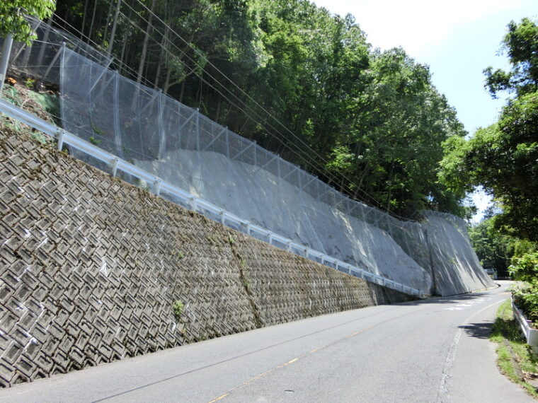 主要地方道五日市筒賀線 道路防災工事